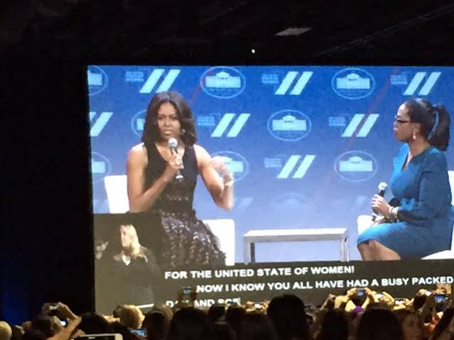 “We can never be complacent and think we have arrived….the work continues.” - Michelle Obama at United State of Women