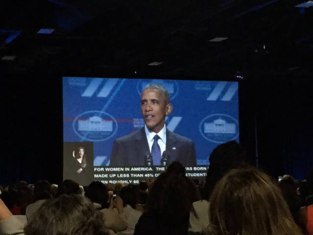 “This is what a feminist looks like.” - POTUS at the United State of Women